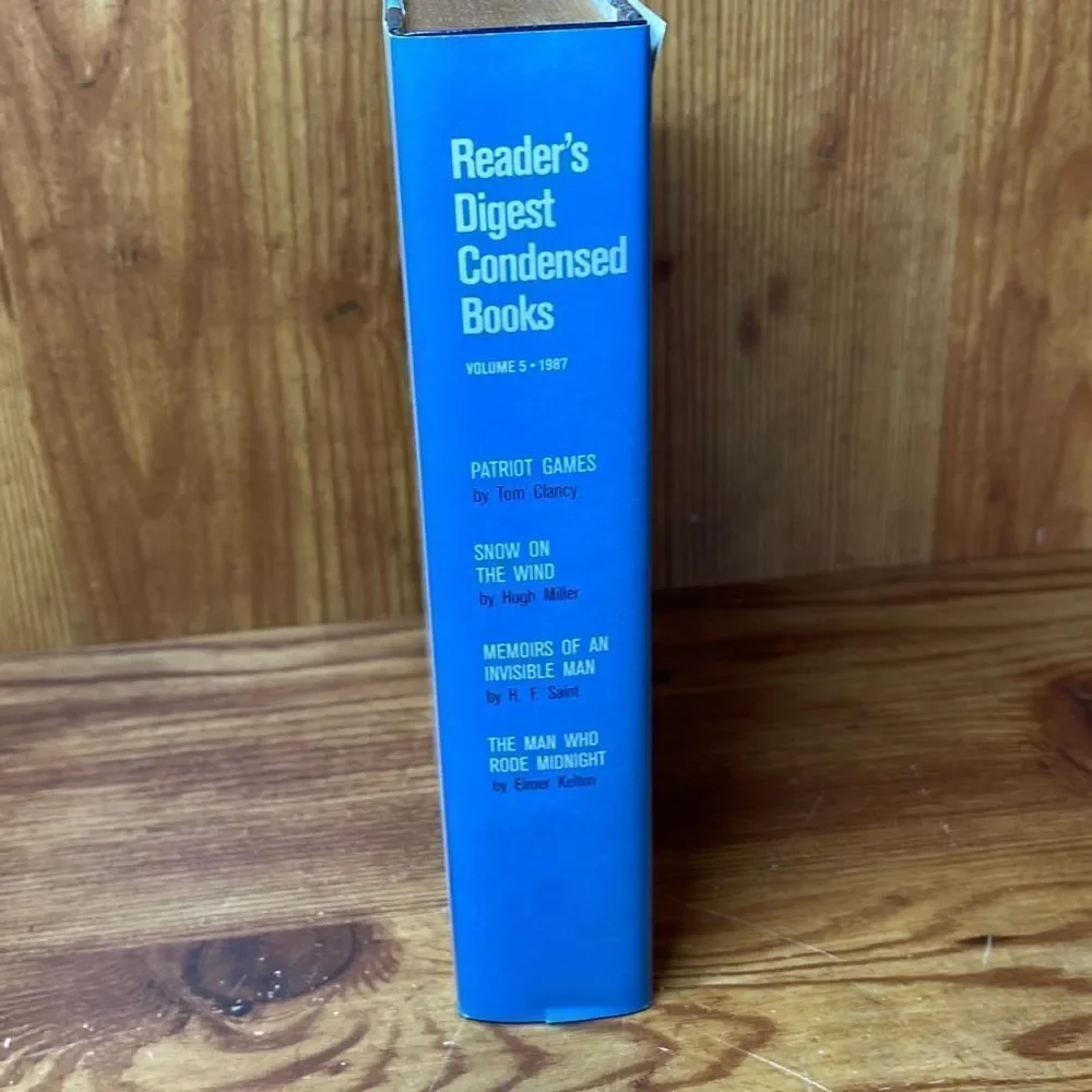 Reader's Digest Condensed Books‎ Volume 5 1987 Tom Clancy Patriot Games